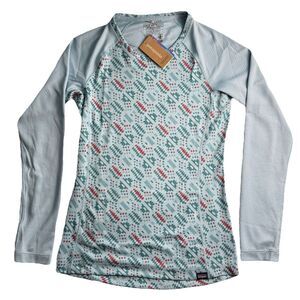 NWT Patagonia Capilene Midweight Crew Long Sleeve Blue Womens XS